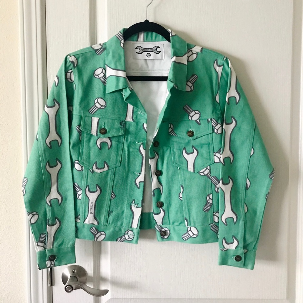 NWOT Joyrich x Giza green jacket